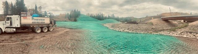 Hydroseeding and Soil Amendments aid in Erosion & Sediment Control