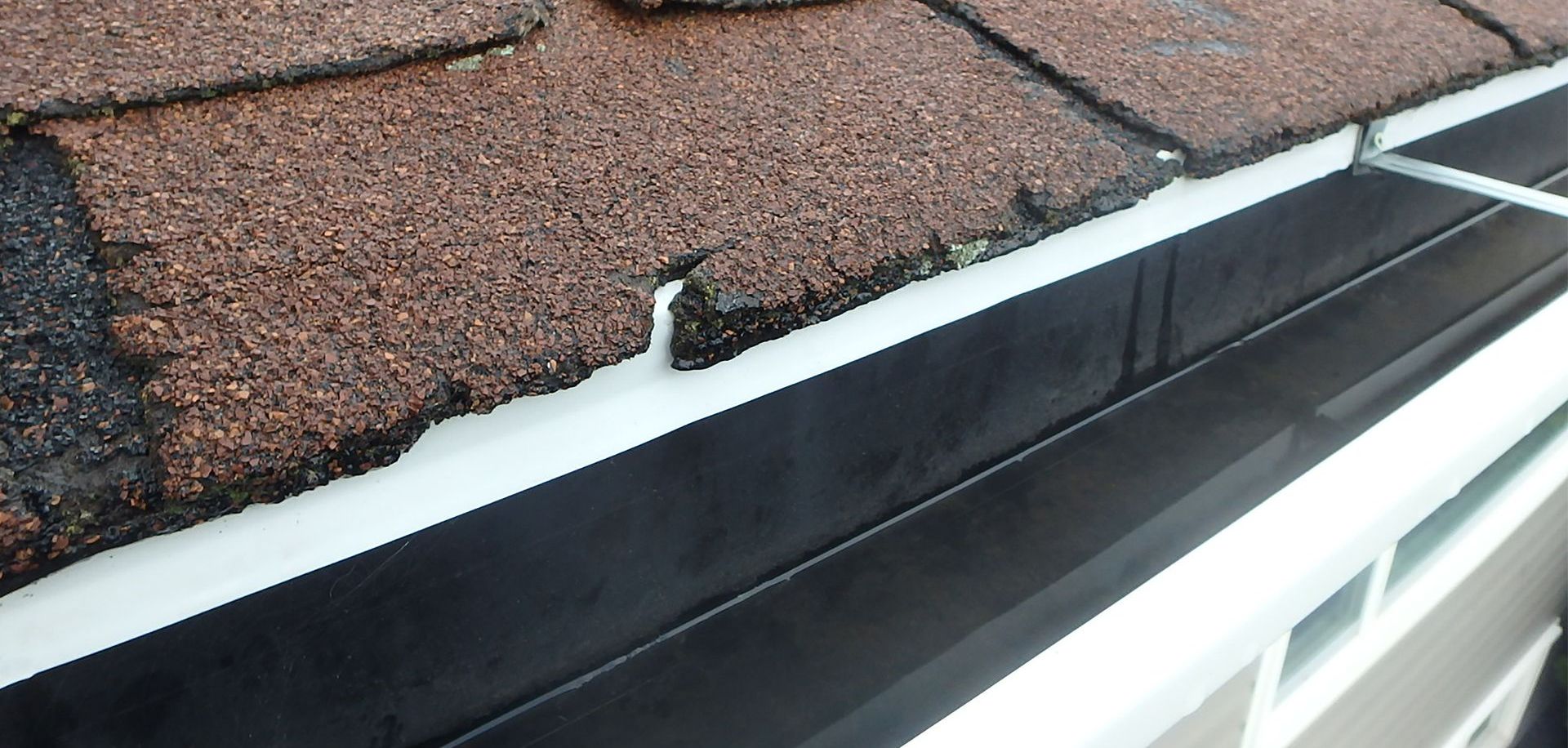 worn roof shingles