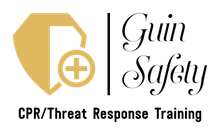 Gold shield logo with a medical cross, 