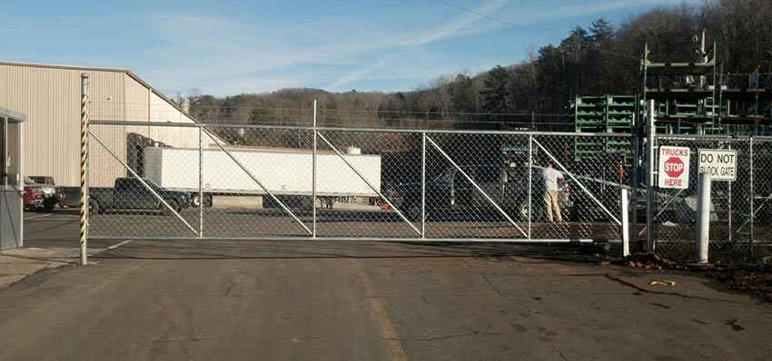 Chain Link on a Commercial Space—Peak Fence System in Franklin, NC