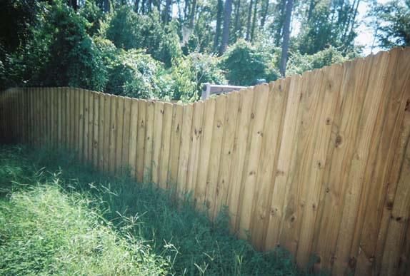 Wood Fence Slant 