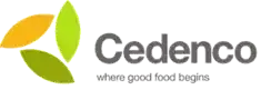 a logo for cedenco where good food begins
