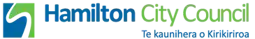 a logo for hamilton city council is shown