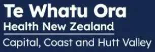 a blue sign that says te whatu ora health new zealand capital coast and hutt valley