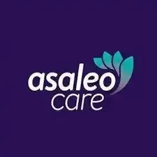 the asa leo care logo is on a purple background .