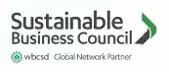 the logo for the sustainable business council is a global network partner .