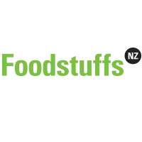 the logo for foodstuffs nz is green and black on a white background .