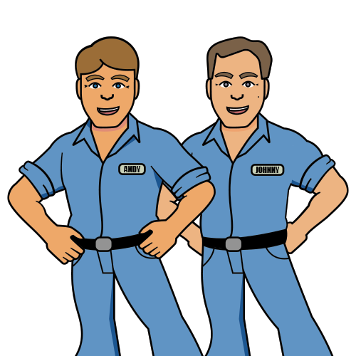 Two Stoneback Appliance men standing next to each other here to provide appliance services for Lawrence Kansas