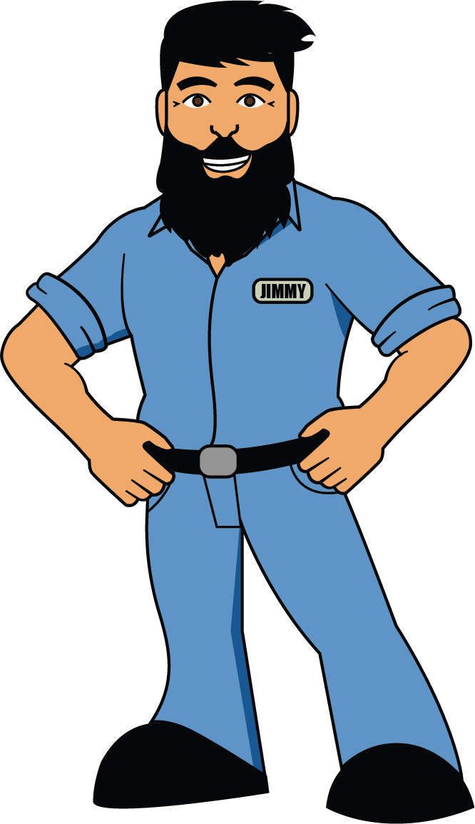 Jimmy cartoon from Stoneback Appliance in Lawrence KS