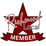 A logo for richmond local member with a red star