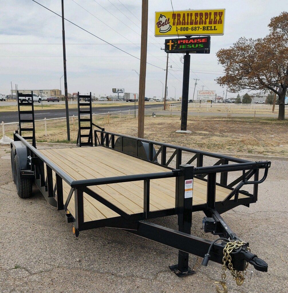 Black Utility trailer at Bell Trailerplex