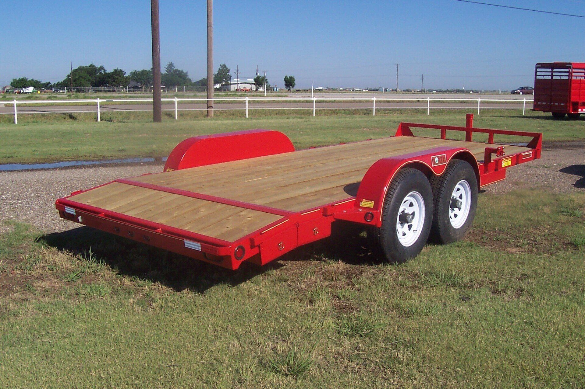 Red Car Hauler trailer from Bell Trailerplex in Amarillo, TX