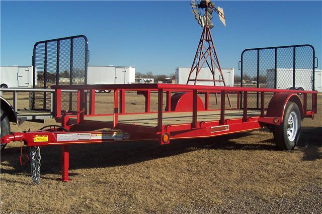 Red Utility trailer from Bell Trailerplex in Amarillo, TX