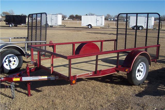 Red Utility trailer from Bell Trailerplex