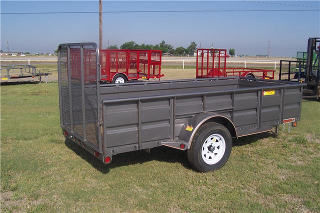Gray utility trailer at Bell Trailerplex