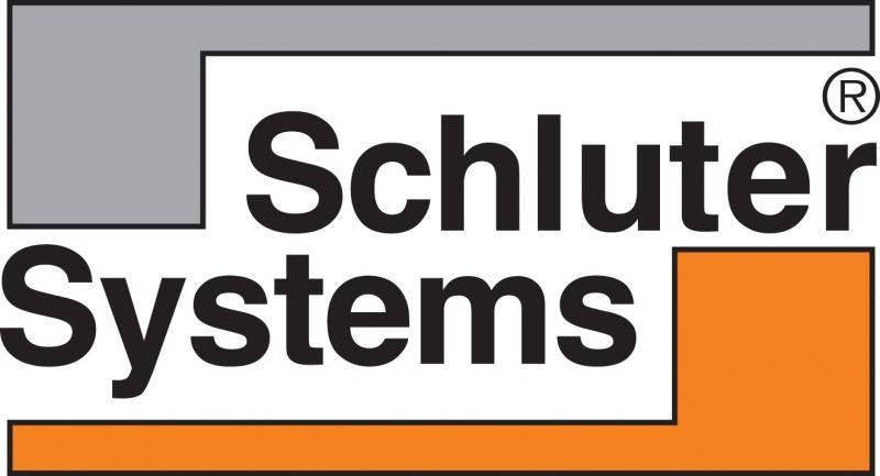 Logo for schluter systems is shown on a white background.