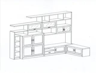 progettazione di mobile con sportelli