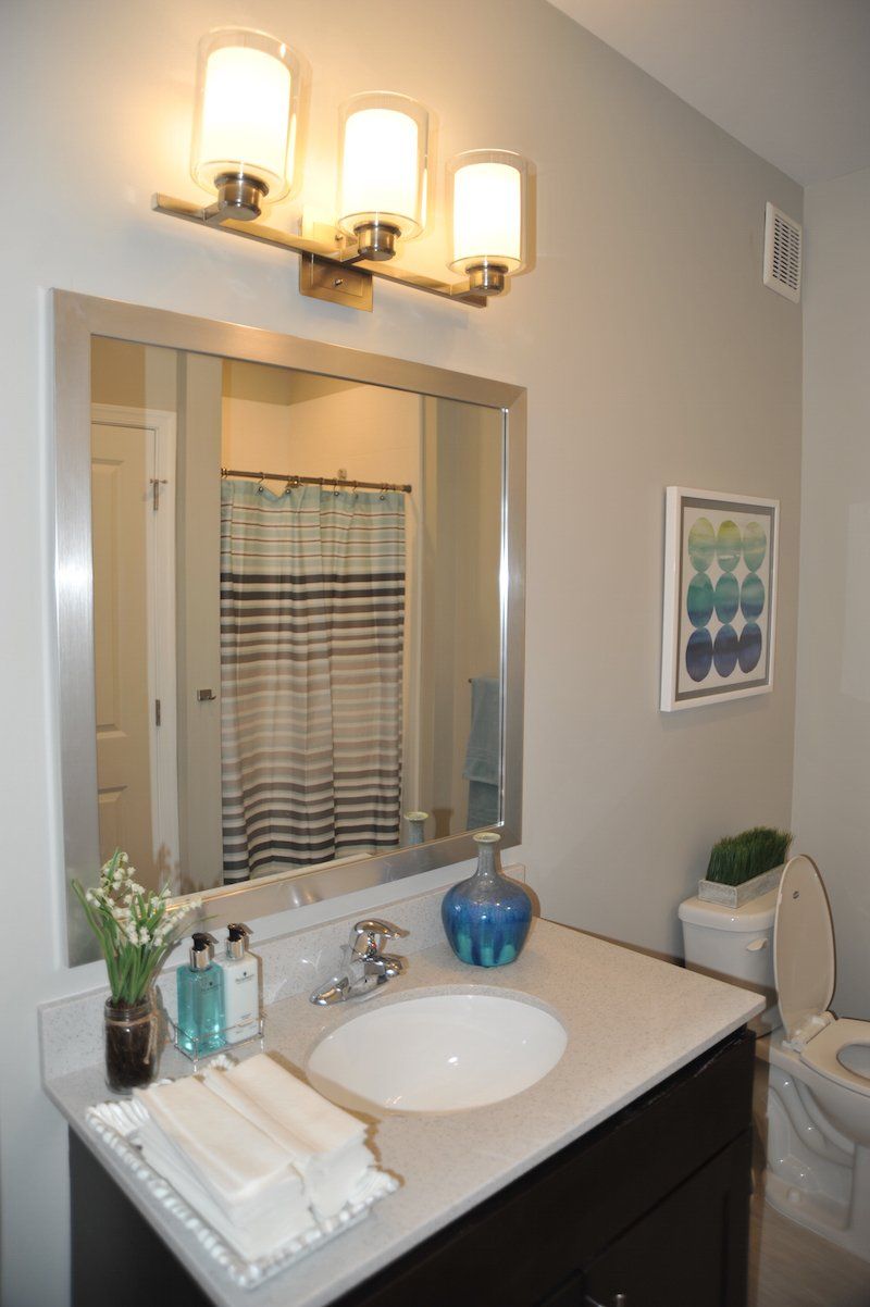 the Point by Campus Student Living bathroom sink