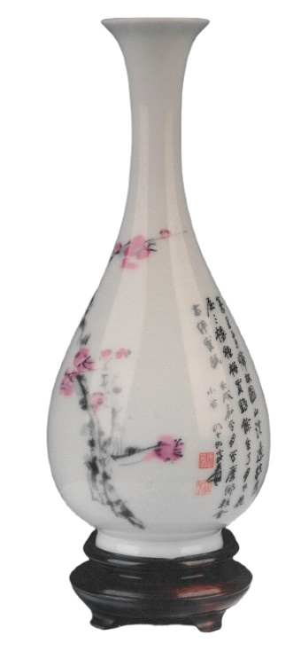 「大風堂」款紅梅瓷瓶