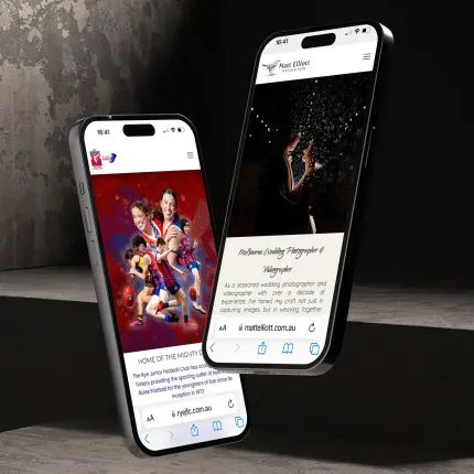 Image containing mobile website optimisation