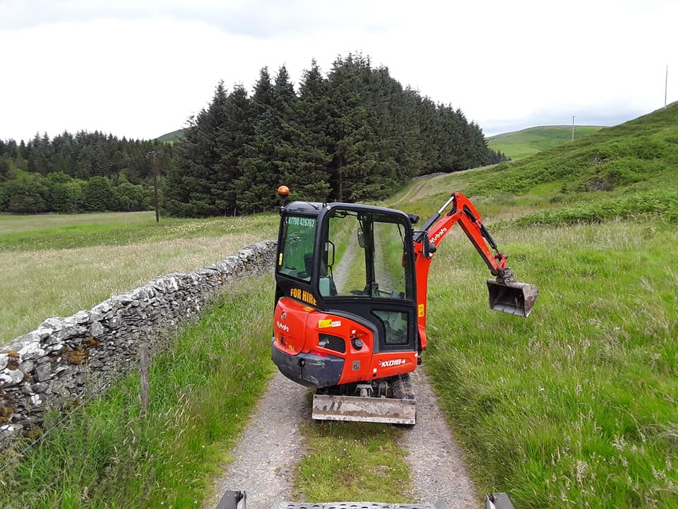 Groundworks Contractors Andrew McQuaker Contract Services work throughout Dumfries and Galloway