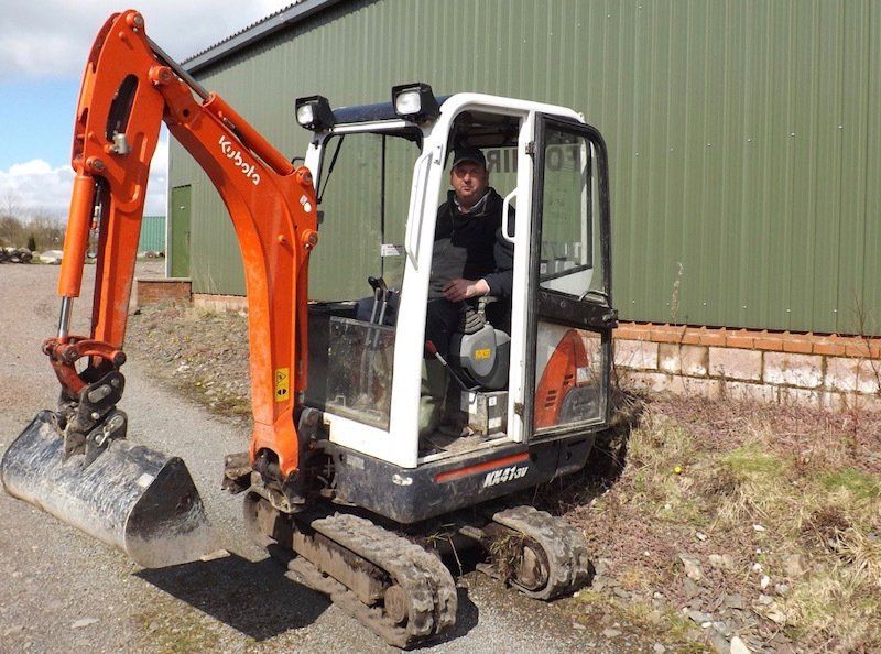 Mini Digger Hire Dumfries and Galloway Andrew McQuaker Castle Douglas