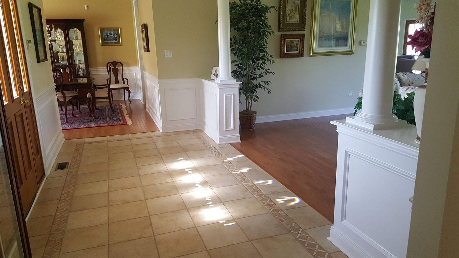Wooden and Tile Flooring — Medford, NJ — New Wave Painting Pros