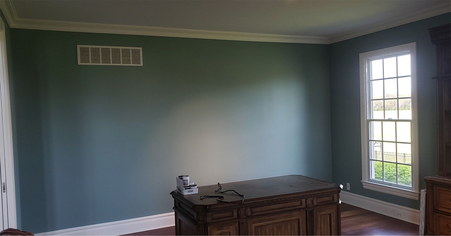 Blue Paint of Wall — Medford, NJ — New Wave Painting Pros