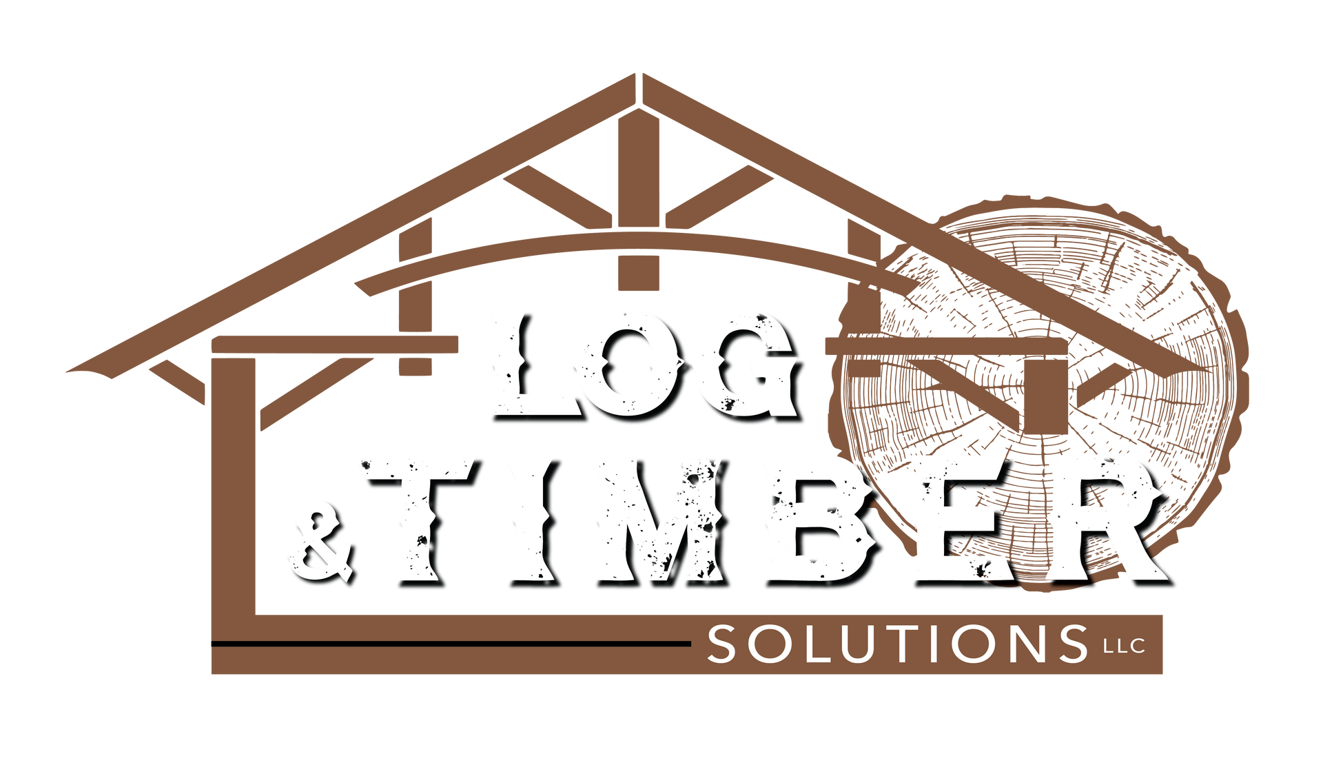 A logo for a company called log & timber solutions