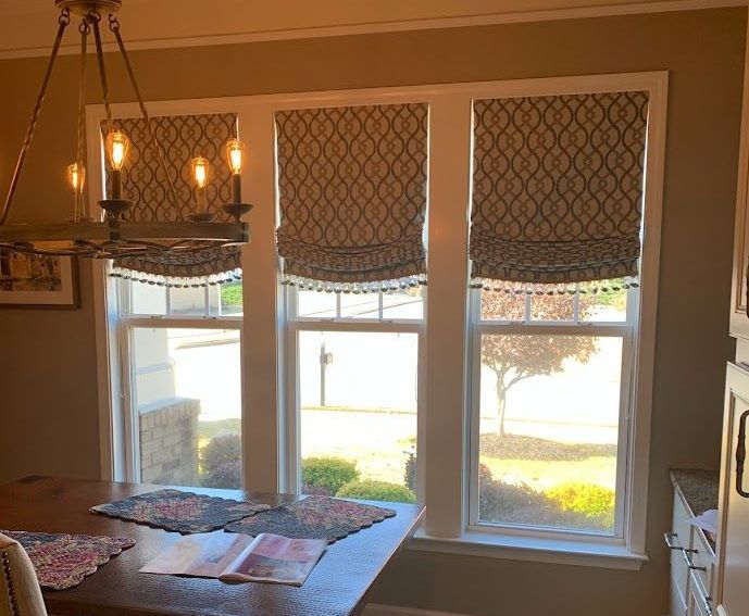 Large Window With White Curtains — Alpharetta, GA — Creative Windows By Carol