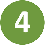 The number four is in a green circle.