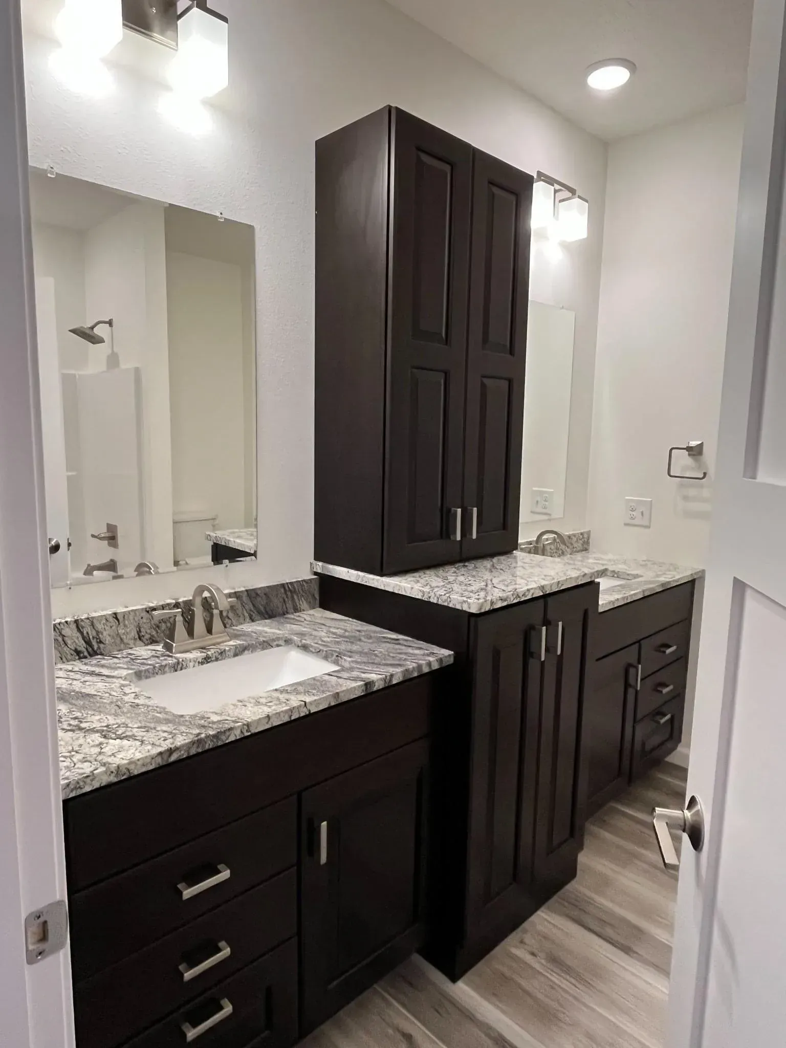 A Bathroom With Two Sinks — Sioux City, IA — Construction Plus LLC
