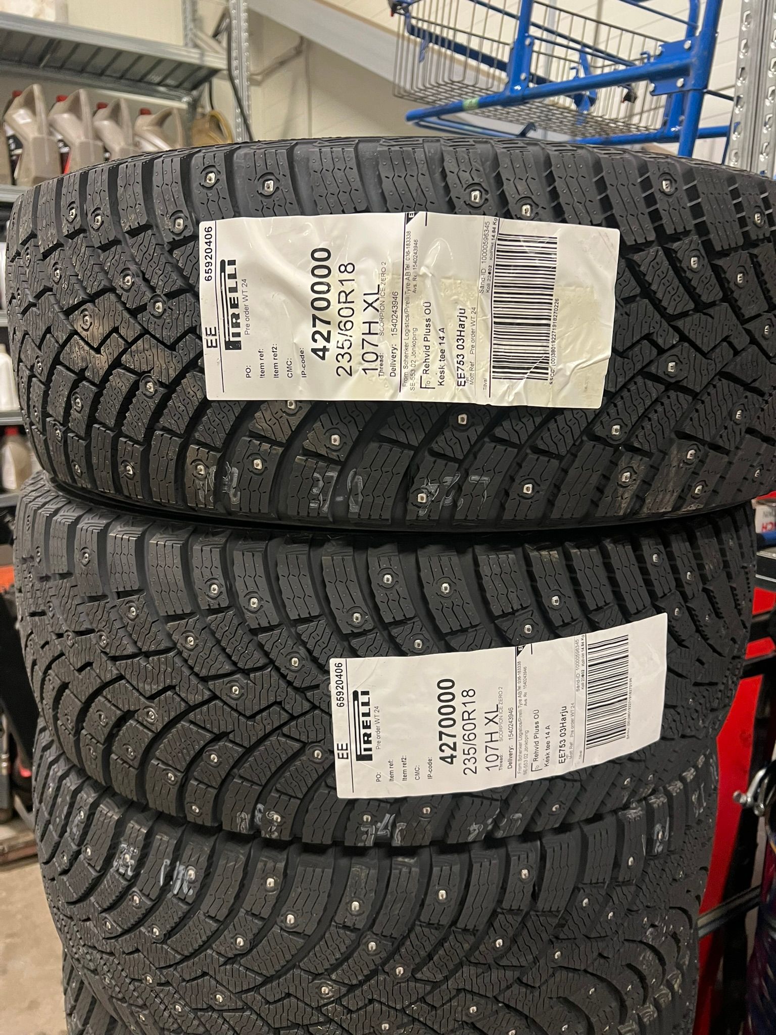 Rehvide müük ja hoiustamine