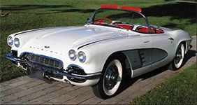 White Antique Car — Pasadena, CA — Vince's Auto Service