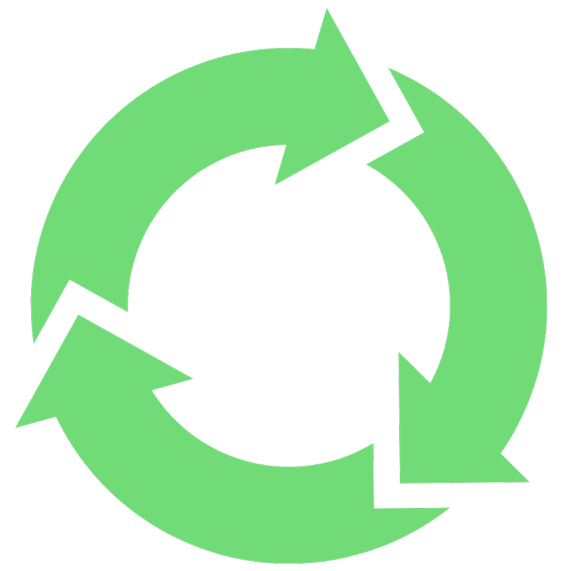 Rotating recycle icon