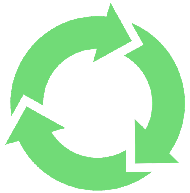Rotating recycle icon