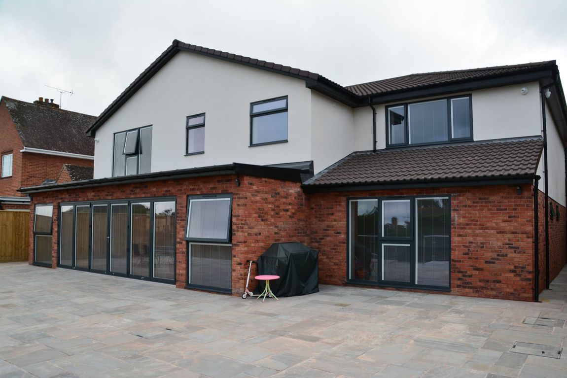 two-storey building glazing