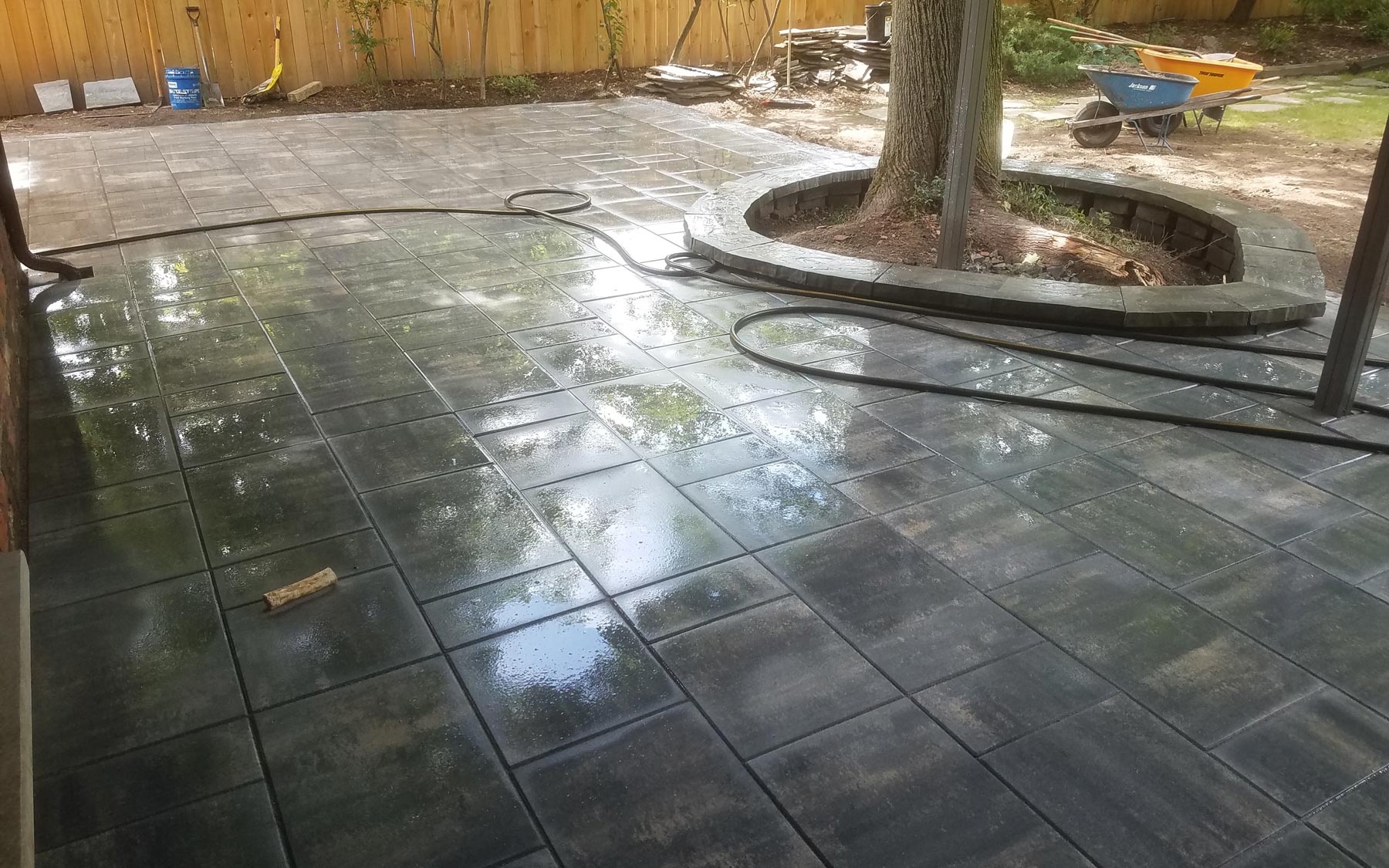 Washed Concrete Patio — Amherst, NY — PBC Services, Inc.