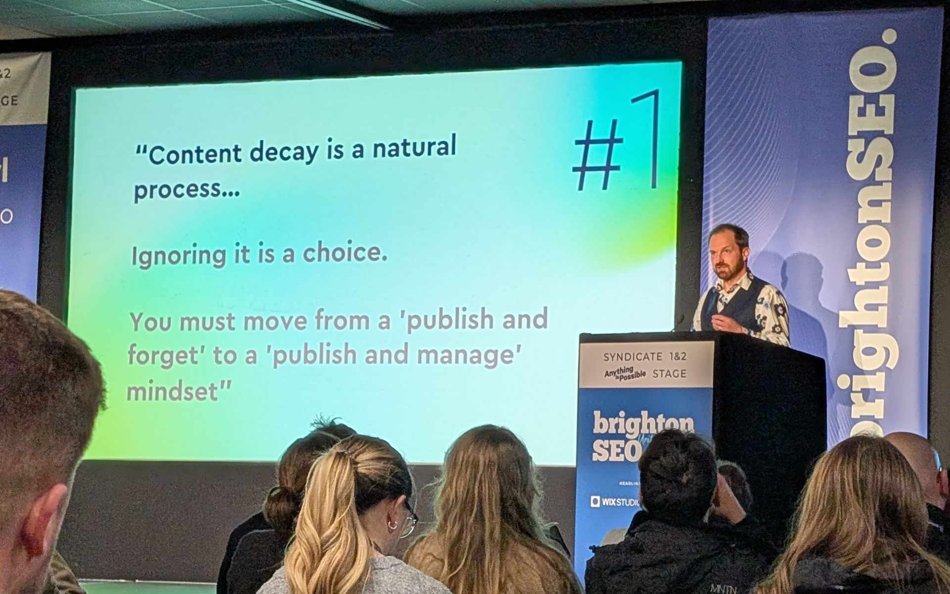 richard george seo brightonseo 2025 content decay talk 