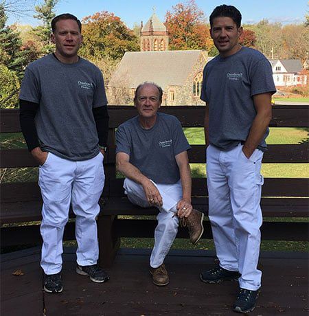 family crew photo of James Osterhoudt and sons