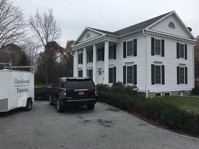 exterior of finished house painted