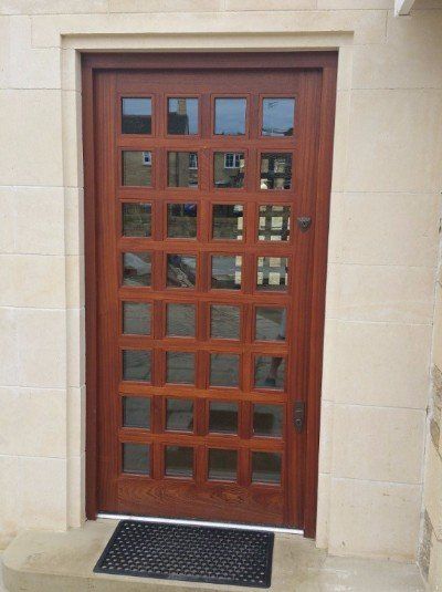 wooden door frame