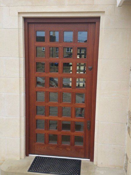 wooden door frame