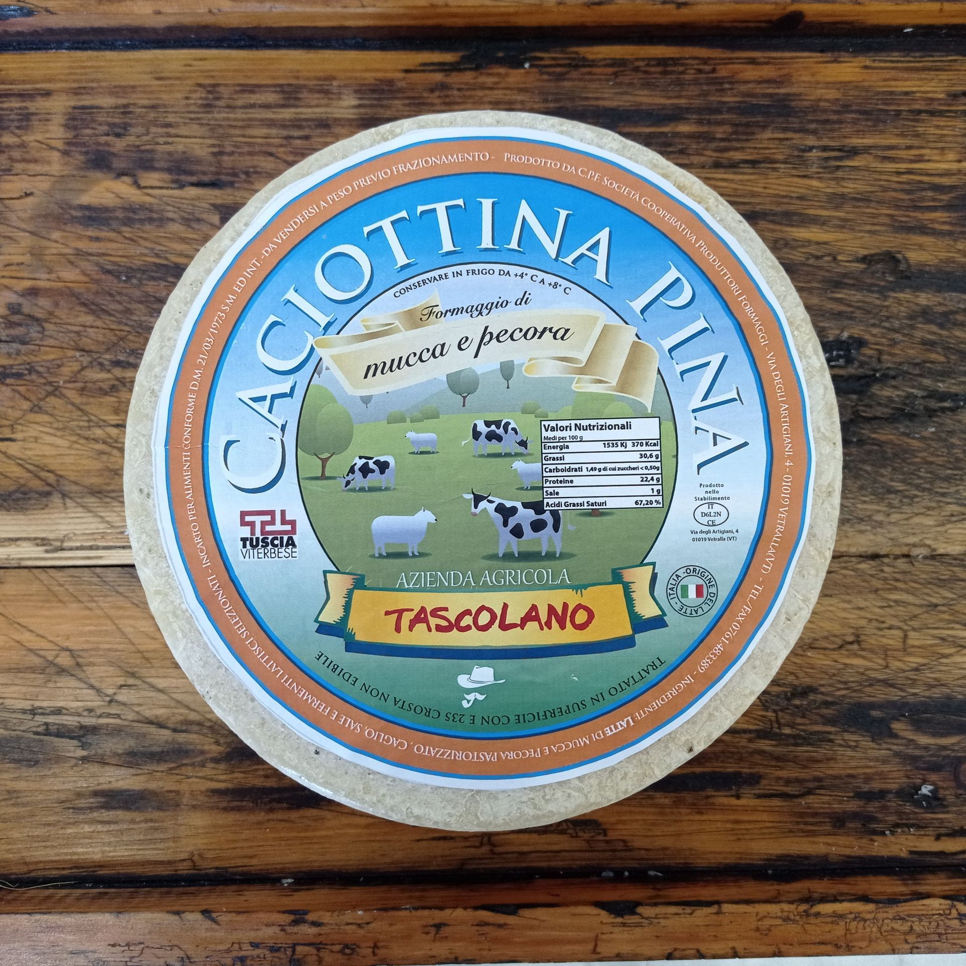 semi-aged cheese tascolano 8