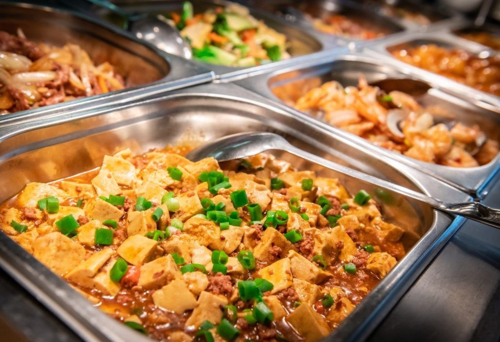 warmes asiatisches Buffet