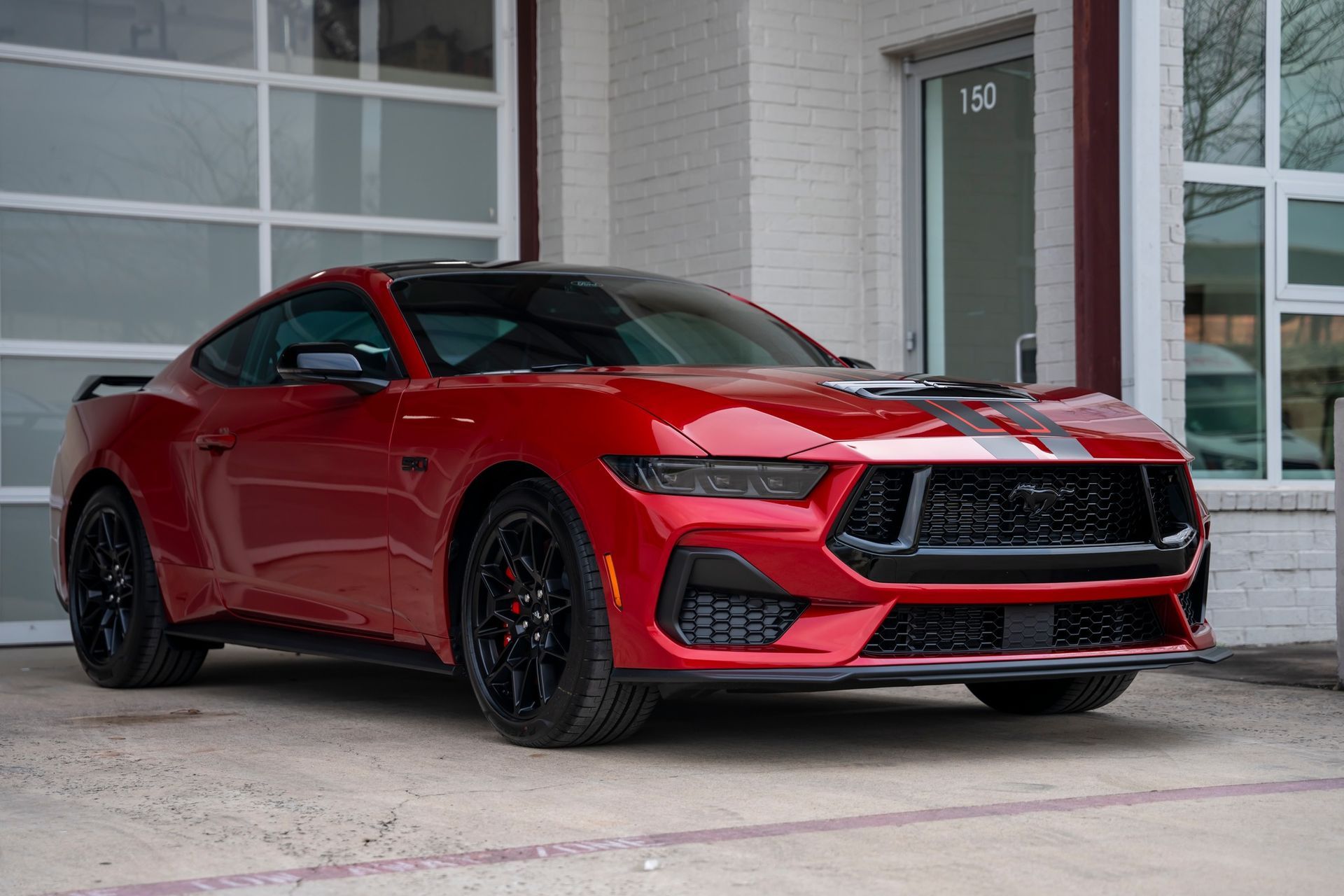 red car with ceramic coating