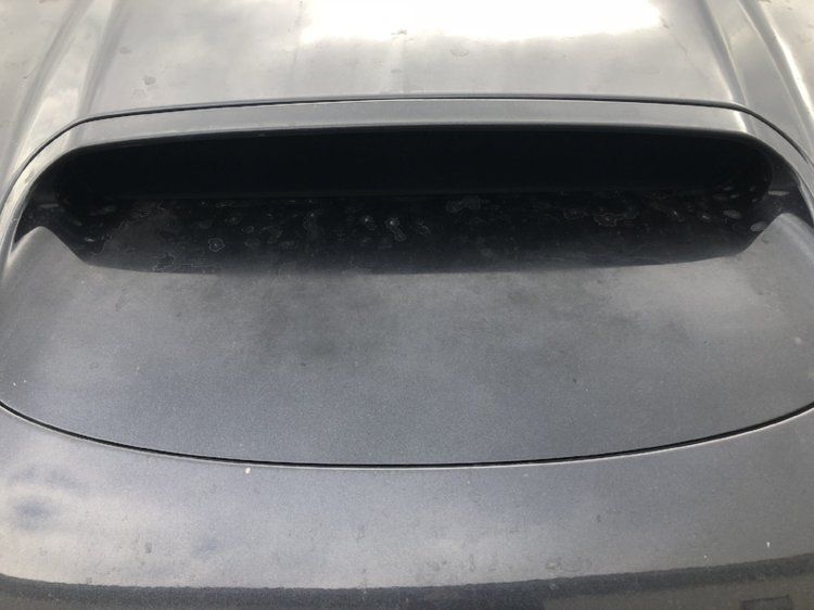 Subaru Hood Scoop with Oxidized/Early Stage Clear Coat Failure
