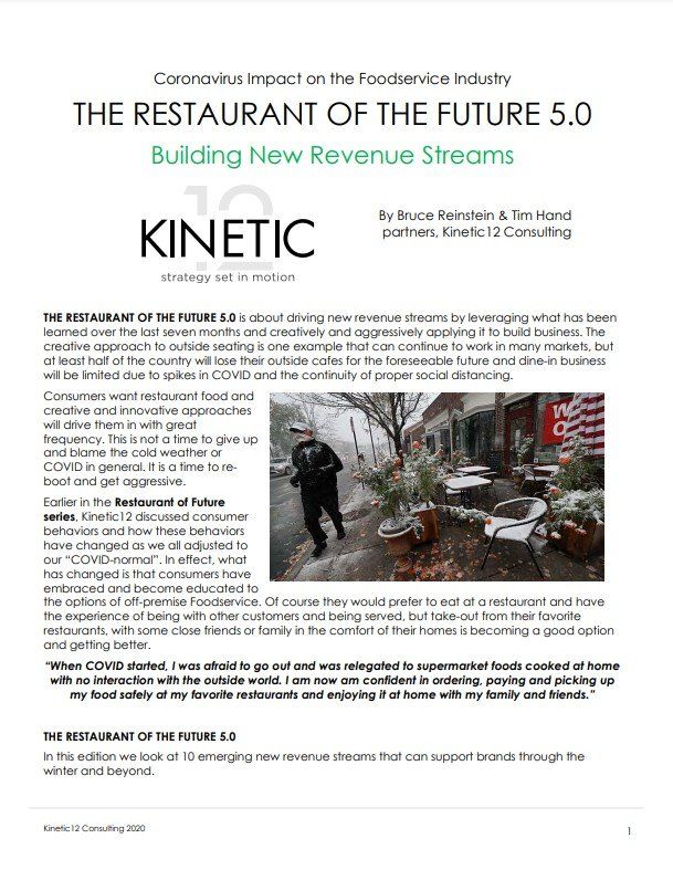The restaurant of the future 5.0 building new revenue streams