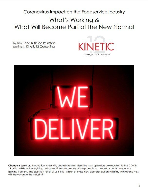 A red sign that says we deliver on it