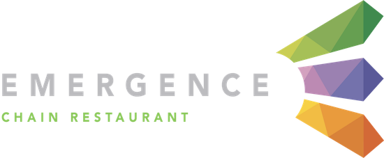 A logo for a chain restaurant called emergence